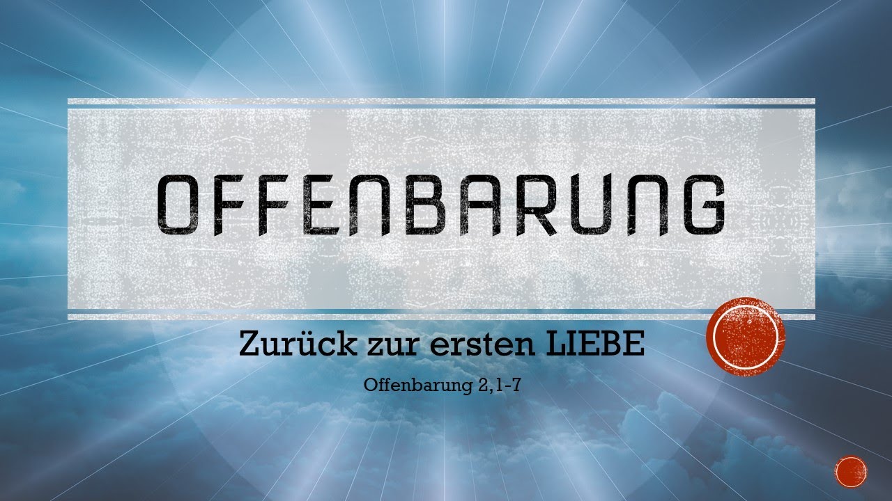 Zurück zur ersten Liebe