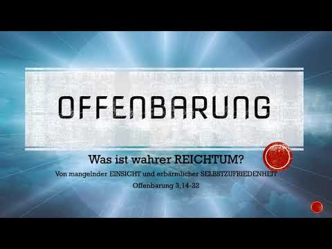 Was ist wahrer Reichtum?