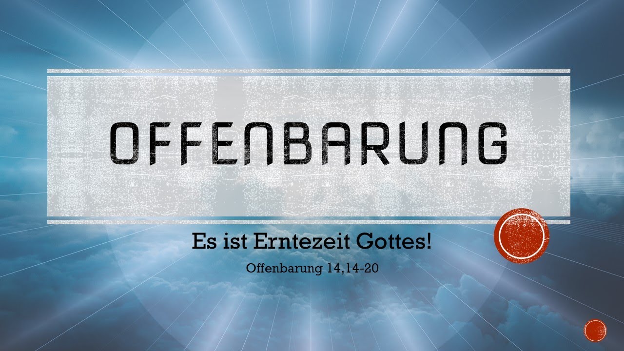 Es ist Erntezeit Gottes!