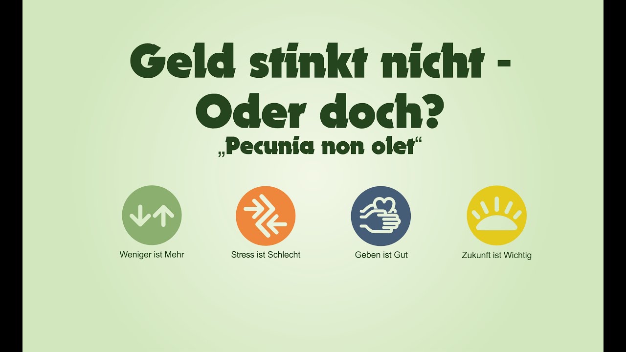 Geld stinkt nicht – oder doch? Weniger ist mehr