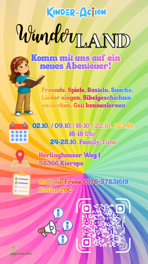 Flyer zur Kids-Action „Wunderland“, Rückseite
